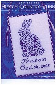 Check spelling or type a new query. Jbw Designs French Country Bunny Cross Stitch Corner