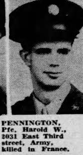 Harold W Pennington (1921-1944)