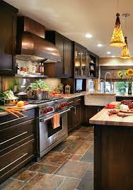 Applying rustic kitchen cabinets in your modern style house that antique pendant light above the kitchen island looks perfectly fit. 15 Amazing Transitional Kitchen Designs For Your Kitchen Renovation Transitional Kitchen Design Kitchen Design Kitchen Design Ideas Dark Cabinets