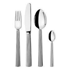 The knives are very light and easy to handle and looks great with my appliances and black. Bernadotte Cutlery Set By Georg Jensen