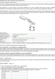 The in series installation assumes a normally closed loop. 09ws4985 Wireless Flood Sensor User Manual Digital Security Controls