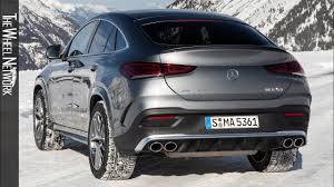 2020 Mercedes Benz Gle 53 4matic Coupe Selenite Gray Metallic Driving Interior Exterior Youtube
