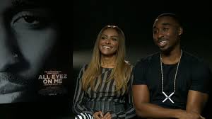 To discuss playing the role of tupac in the upcoming biopic 'all eyez on me.' what many people don't know is that demetrius has closer ties to the legendary mc than what appears on the surface. All Eyez On Me Interview Hmv Com Talks To Kat Graham Demetrius Shipp Jr Youtube