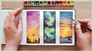 Typically, they are purely aesthetic, artistic pieces. Watercolor Painting Ideas For Beginners Wet In Wet Technique Art Journal Thursday Ep 39 Youtube