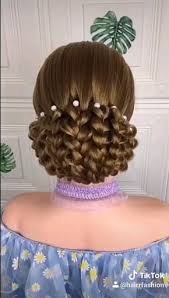 Section off the front section of your hair and divide it into two parts. Hairstyle Tutorial 037 Hairstyle Tutorials Hair Braids Long Hair Elegant Hair 50 Off Braides Hair Wig Hair Styles Hair Braid Videos Wedding Hairstyles