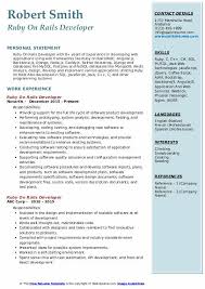 Use these resume samples when crafting your own resume, and improve your chances of securing a. Ruby On Rails Engineer Resume May 2021