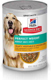 Hill S Science Diet Adult Perfect Weight Hearty Vegetable Chicken Stew Canned Dog Food 12 5 Oz Case Of 12 Chewy Com