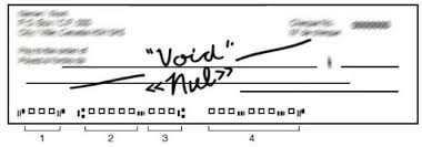 The check amount is written using numerals here (instead of words, which you'll see in number 4), so you can quickly glance and read how much the check is for. Direct Deposit Help Centre Direct Deposit Receiver General For Canada Pspc Canada Ca