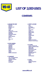 It may seem like a small problem but, over. Wd 40 2000 Uses List