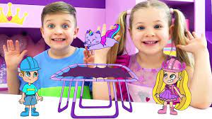 Diana and roma magic wheel challenge. Diana Y Roma Aventuras De Caricatura Con Gatita Ryan Kids Tv
