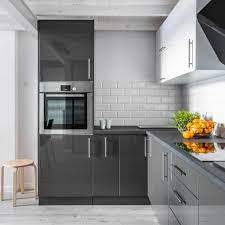 Milano ultra kitchen in cloud £4,805 * or only £58.79 * per month. 35 Silver Kitchen Ideas Photos Home Stratosphere