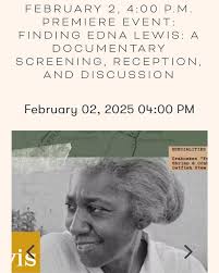I can finally announce the premiere of Finding Edna Lewis