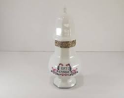 French Porcelain Pharmacy Jar Ext Cassiae Etsy Porcelaine Blanche Urne Couvercle
