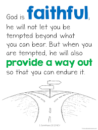 1 Corinthians 10 13 Printable In 2020 1 Corinthians 10 13 1 Corinthians Faith In God