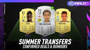 Fixed wages and values according to new fifa 21 values | fixed values and wages for those players on loan. Fifa 21 New Confirmed Summer Transfers Rumours W Bellingham Martinez Zaha More Youtube
