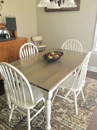 Totally Redone Dining Table Previous Had Green Base And Tile Top Tile Top Tables Kitchen Table Redo Kitchen Table Makeover