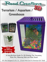 3d Terrarium Aquarium Greenhouse Doll Play Dolls American Girl Doll