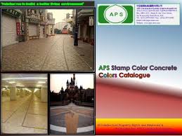 Aps Stamp Color Concrete Aps Construction System