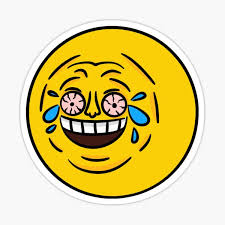 Crying laughing emoji ( ), also known as face with tears of joy, is an emoji used to convey the emotion of laughter to the point of tears. Crying Laughing Emojis Stickers Redbubble