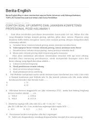 Soal Up Ukmppg Dan Jawaban Kompetensi Profesional Pgsd Halaman 1 Pdf
