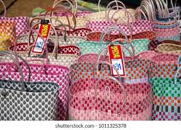 Purchase your inventory of wholesale duffle baskets today from wholesale accessory. Market Baskets Sale Rows Colorful Woven Stock Photo Edit Now 1011325378