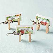 These place cards are beautifully unique, and they float, so you have the option of displaying these sweet little place cards prove you don't have to spend a ton of time or energy on your table decor to make it. Diy Place Card Holders Diy Place Cards Place Card Holders Place Card Holders Diy