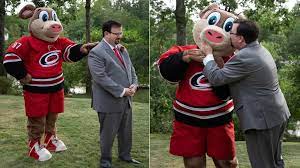 Carolina hurricanes mascot stormy will serve as grand marshal of the 6th annual masonic homecoming festival parade on october 8, 2016, joined by members of the carolina hurricanes storm squad. Hurricanes Mascot Stormy Crashes Fan S Wedding First Look