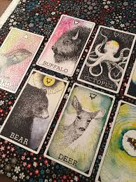 Animal Spirit Twu Tarot Art Spirit Animal Bear Deer