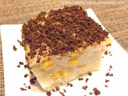 Maja blanca is basically made with coconut milk, sugar, corn starch, sweet corn kernels, and to add a new flavor we infused it in ube extract and to make it even. Maja Blanca Recipe
