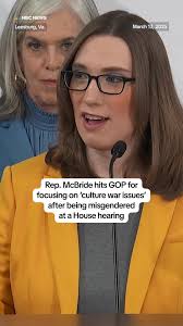 Rep. Sarah McBride of Delaware, the first openly transgender member of  Congress, said it seems she lives “rent free” in the minds of Republicans.