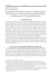 If you'd like our help, please use #royalbankofscotland. I Royal Bank Of Scotland V Jamieson I Another Brick In The Protective Framework For Residential Debtors In Enforcement Of Standard Securities Edinburgh Law Review