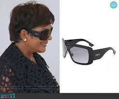 Kris S Black Dior Sunglasses On Keeping Up With The Kardashians Dior Sunglasses Sunglasses Rectangle Sunglasses