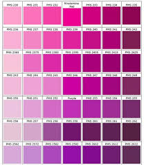 Pantone Pink Pantone Color Chart Pantone Color Pms Color