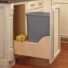 35 Quart Pullout Trash Can Kitchen Trash Cans Rev A Shelf Trash Can Cabinet