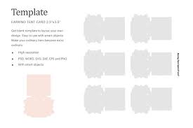 After you create a free avery account on the company website, you can use this template with avery design & print, an online design application, or download the template for use with microsoft word, adobe photoshop or adobe illustrator. Earrings Tent Card Template Silhouette Studio Cricut Silhouette By Ariodsgn Thehungryjpeg Com