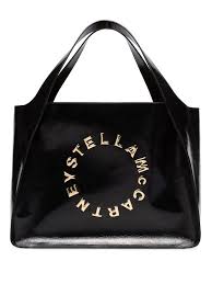 Stella Mccartney Stella Logo Tote Bag Farfetch In 2020 Leather Tote Bag Black Tote Bag Stella Mccartney