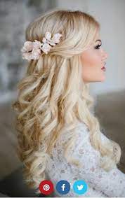 Half Up Half Down With Flowers Flowers In Hair Bridal Hair Inspiration Braided Hairstyles For Wedding