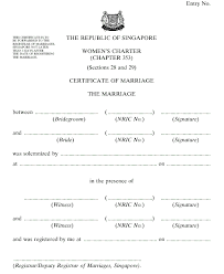 You will need to do this in front of the witness. Women S Charter Registration Of Marriages Rules Singapore Statutes Online