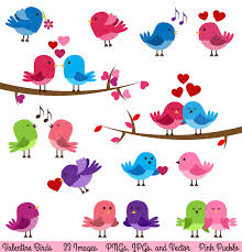 Valentine Birds Clipart Clip Art Love Birds Lovebirds Clipart Etsy In 2020 Bird Clipart Clip Art Stationery Stamp