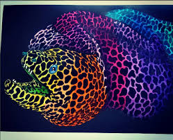 Moray Eel By Wendy P Ink Pen Drawings Ink Drawing Animal Drawings