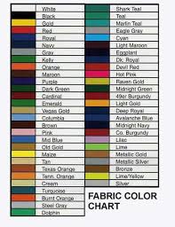 Fabric Color Color Names Chart Fabric Color Paint Color Chart
