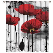 Bedroom window treatment ideas pictures. Ink Painting Poppy Window Treatment Ideas Window Treatment Sets Window Treatments Bedroom Curtains Window Dressing Room Curtains Aliexpress