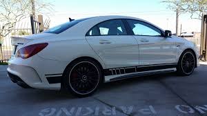 Apex Customs Mercedes Cla 45 Amg 3m Vinyl Wrap Graphics And Roof Vinyl Wrap Car Automotive Shops Vinyl Racing Stripes