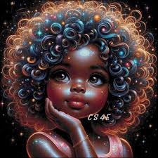 Colorful Girl Cross Stitch Pattern: Ai Art Portrait (digital PDF)