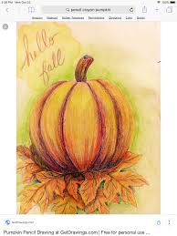 Pin By Debbie Genge On Colouring Pumpkin Drawing Drawings Pumpkin Crayon
