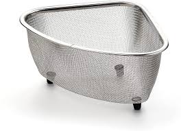4.8 out of 5 stars. Amazon Com Rsvp International Endurance In Sink Mesh Colander Strainer Basket 3 Quart Organize Sponges Collect Food Scraps Dishwasher Safe Small Corner Basket Steaming Draining Rinsing Home Kitchen