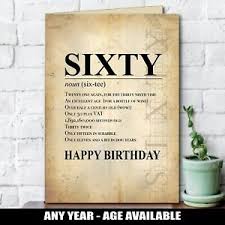 Happy 60th birthday, to my dearest friend! 60th Birthday Card Aged Funny Vintage Effect Greeting Card 40th 50th Facts 141 Ebay