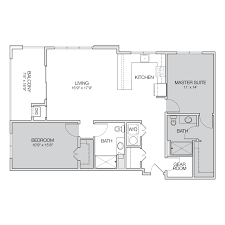 Spacious open floor plan house plans with the cozy interior : Floor Plan F Greenbelt Apartments