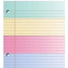 Ombre Lined Filler Loose Leaf Paper 8 X 10 1 2 College Ruled Assorted Colors 100 Sheets Ombre Bac Loose Leaf Paper College Rule Printable Lined Paper