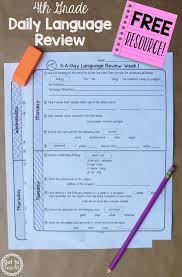 A Free Daily Language Review For 4th Grade Review Important Grammar And Vocabulary Language Review Daily Language Review Middle School English Language Arts